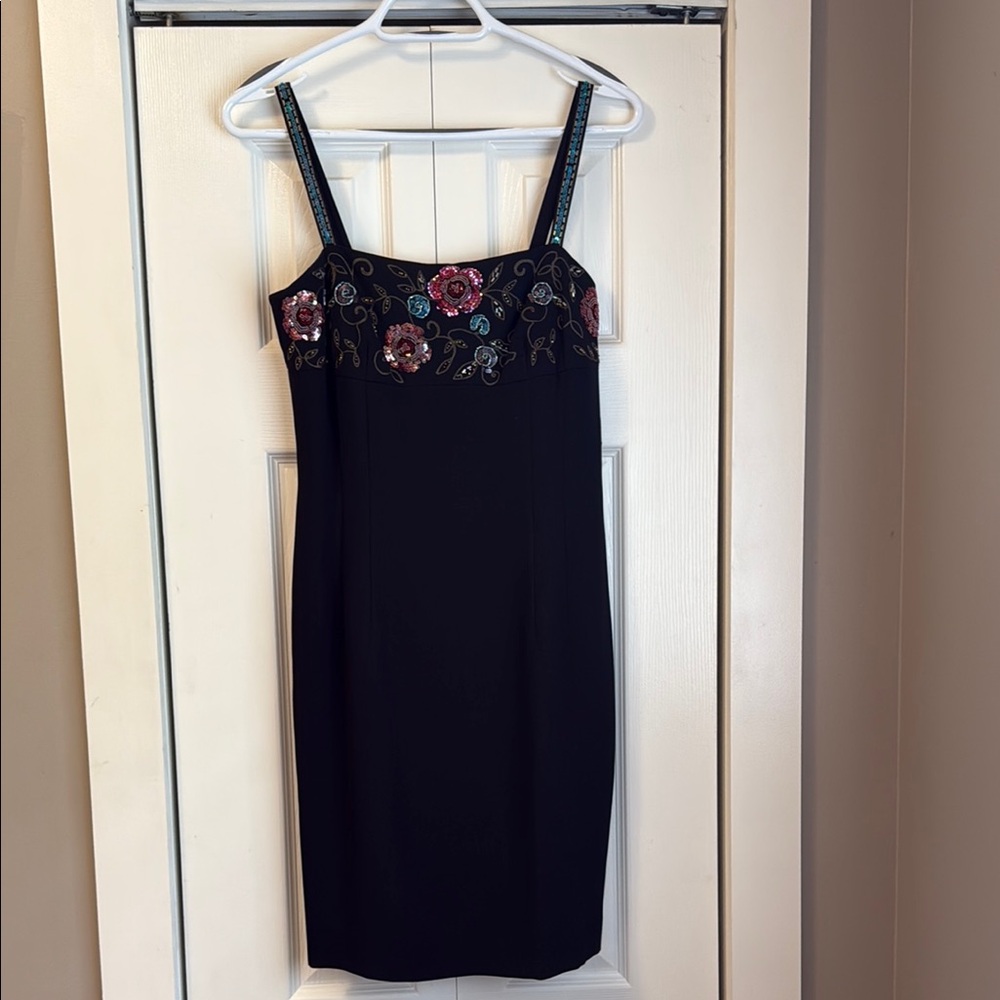 90s Y2K Mini Sheath Dress Square Neck Cocktail